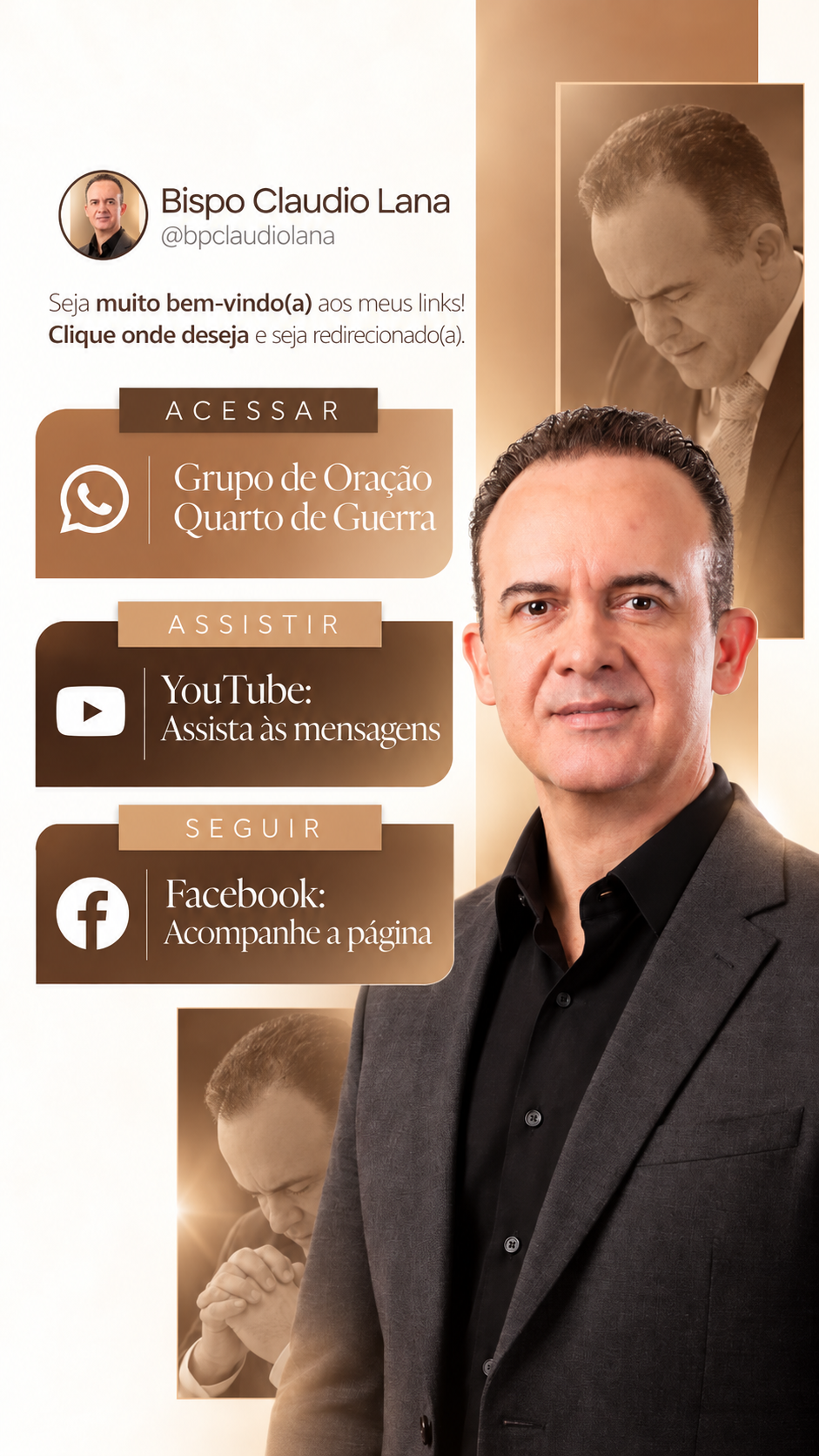 Bispo Claudio Lana. Seja muito bem-vindo(a) aos meus links!